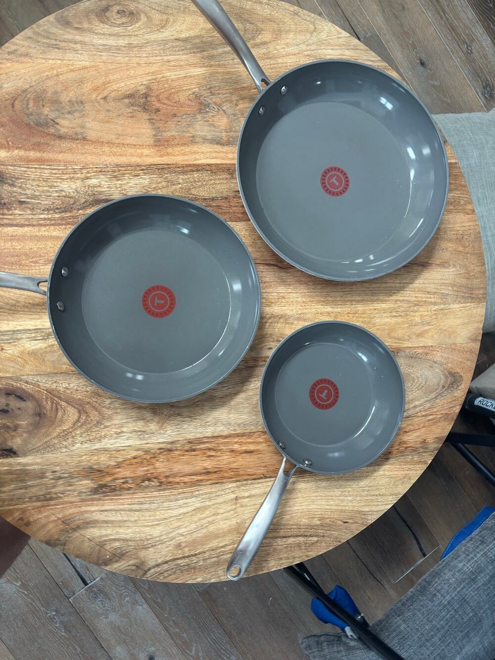 T-fal Ceramic Non-Stick Frypan Set, 3-piece
